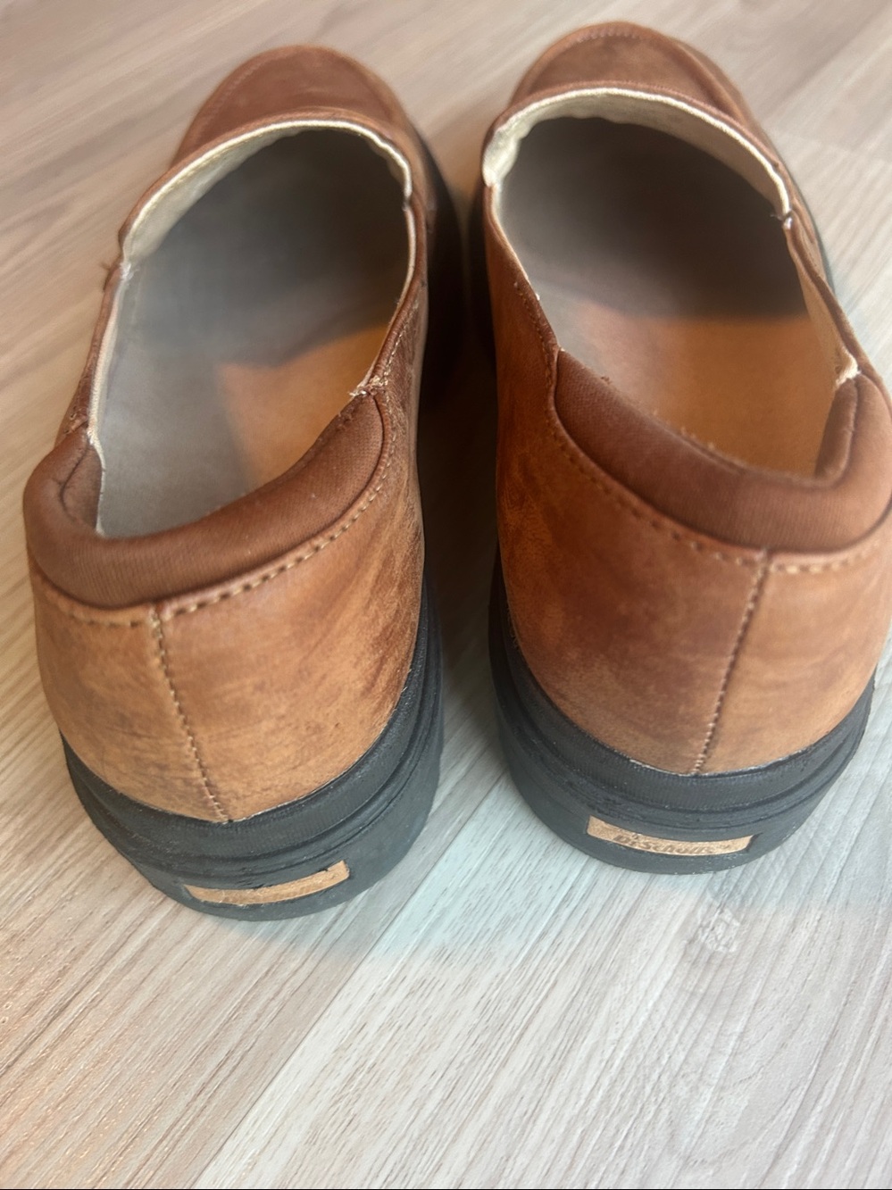 Women’s Comfort Penny Loafers 9M Brown Preppy Slip On Career - Picture 8 of 11